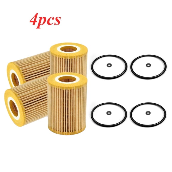 4Pcs Engine Oil Filter For 2010-2013 Mercedes ML350 Bluetec 4Matic Turbo 3.0L V6