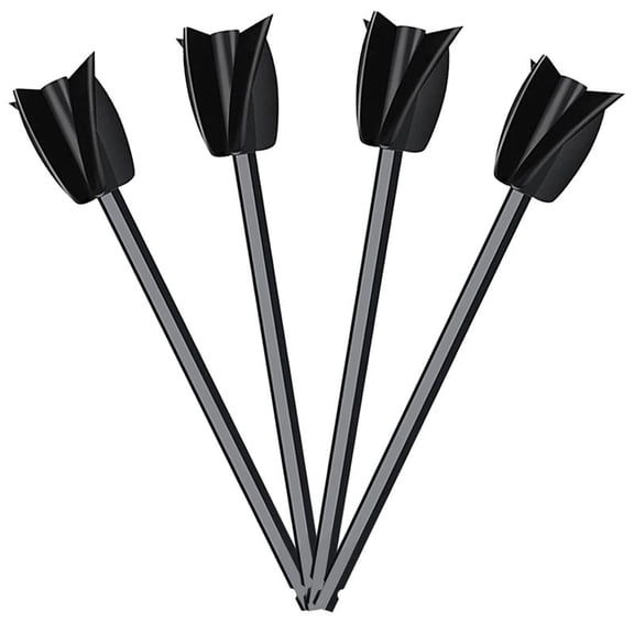4Pcs Epoxy Mixing Stick Paint Stirring Rod Putty Cement Paint Mixer Attachment with Drill Chuck for Oil Paint(Black),4 x Epoxy Mixer Drill Attachment,Black