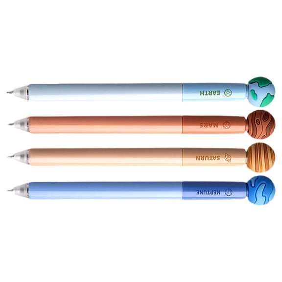 4Pcs Erasable Gel Inks Pen Rotatable Gel Pen 0.5mm Pen Point Twist Action Gel Inks Pen Blue Inks for Writing Noting