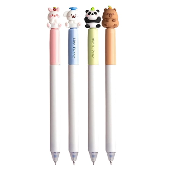 4Pcs Erasable Gel Pen Twist Action Gel Inks Pen 0.5mm Quick Dry Rotatable Gel Inks Pen for Writing Journaling Blue Inks