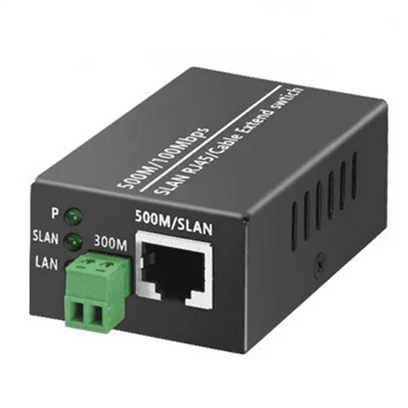 4Pcs Ethernet IP Extender over Coax HD Network Kit EoC Coaxial Cable Transmission Extender for Security CCTV Cameras(A)