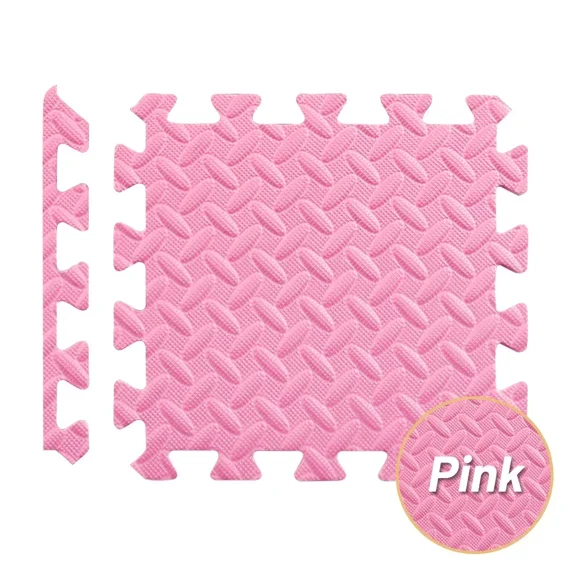 4Pcs Eva Foam Mat Baby Foam Play Mat Interlocking Floor Mat for Home Rug Gym Kids Non-Slip Puzzle Carpets for Living Room