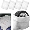 thumbnail image 1 of 4Pcs Extra-Large Tire Covers,Tutuviw Tire Storage Bags,Waterproof Dustproof Wheel Protective Cover,Automotive Accessories Tear-Resistant Plastic Tire Bags Spare Tyre Bags Universal for Most Vehicles, 1 of 7