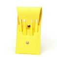 thumbnail image 1 of 4Pcs Eyebrow Hair Removal Tweezers Set Brows Lashes Brows with Leather Case Beauty Makeup Fashion Tools Beauty Tools (Yellow), 1 of 7