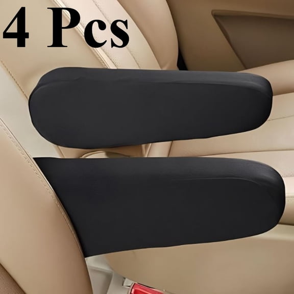 4Pcs Fabric Car Armrest Covers, Universal Center Console Protector for SUV Truck Van