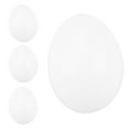 thumbnail image 1 of 4Pcs Fall Resistant Artificial Egg Smooth Surface Plastic Realistic DIY Easter Compact Chicken Egg for Kids, 1 of 7