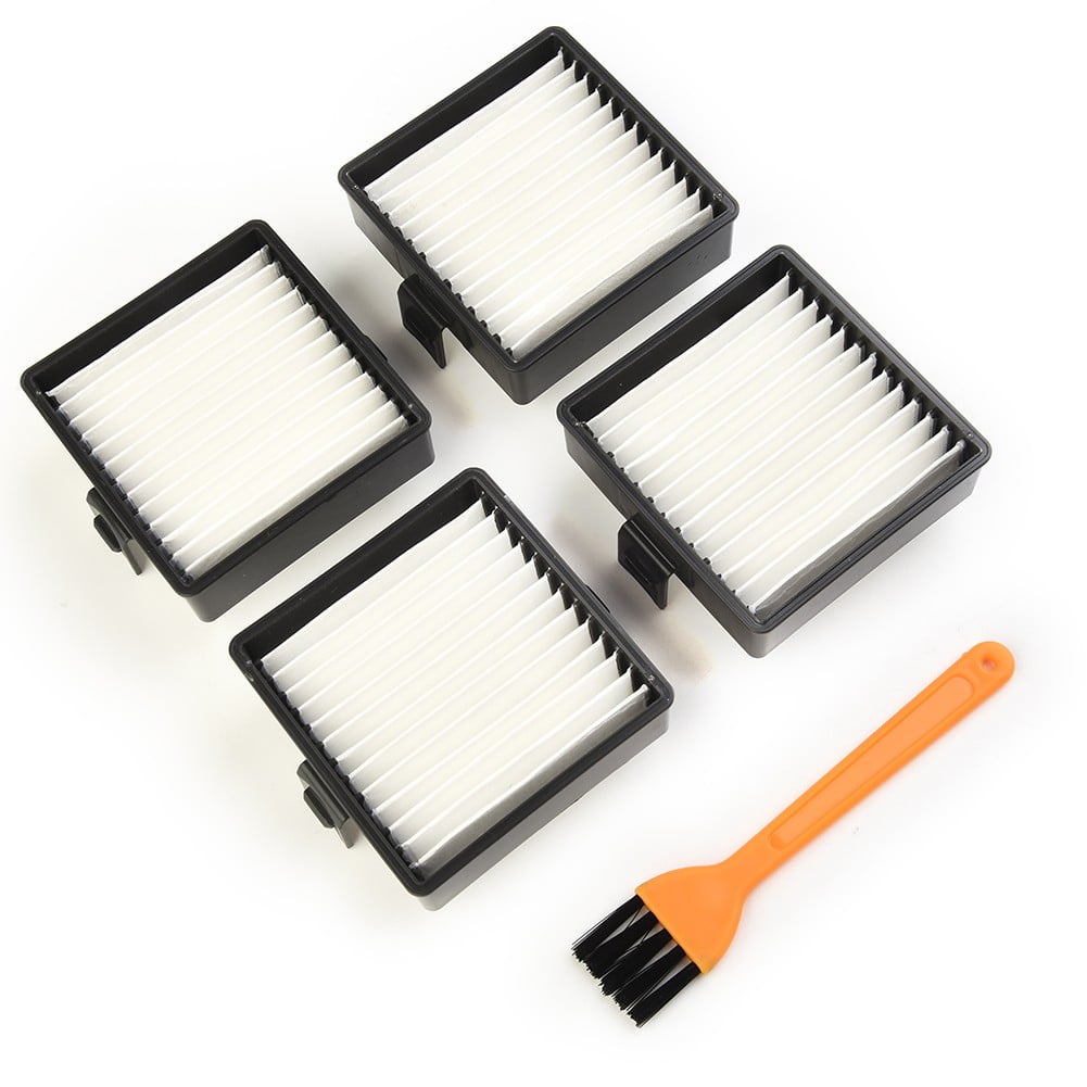4Pcs Filter, Hand Vacuum Filter Support Assembly with Cleaning Brush