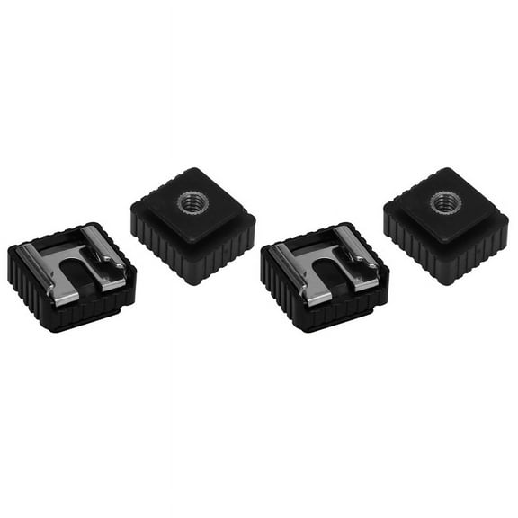 4Pcs Flash Hot Shoe Mount Adapter to 1/4 Inch Thread for Stand Tripod