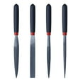 thumbnail image 1 of 4Pcs Professional Portable File Tools Set Featuring Round Flat Half Round Triangle Shape Metal Wood Carving Tools, 1 of 8