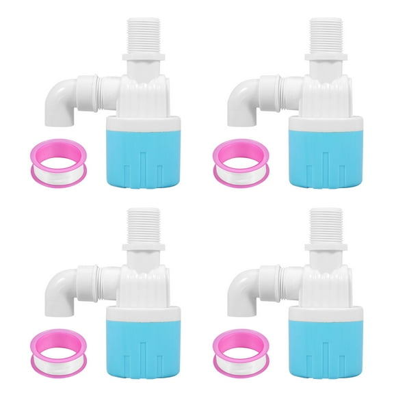 4Pcs Float Valve Automatic Water Level Control 3/4" Stainless Steel Plastic Float Valve for Livestock Trough Swimming Pool