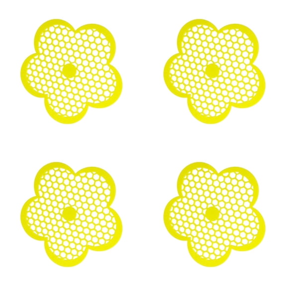 4Pcs Floating Bee Feeder 8.66in Flower Watering Station,Butterfly Waterer EVA Material for Outdoor Garden Bee Feeding Dcor Thirsty Pollinators Flower Shape