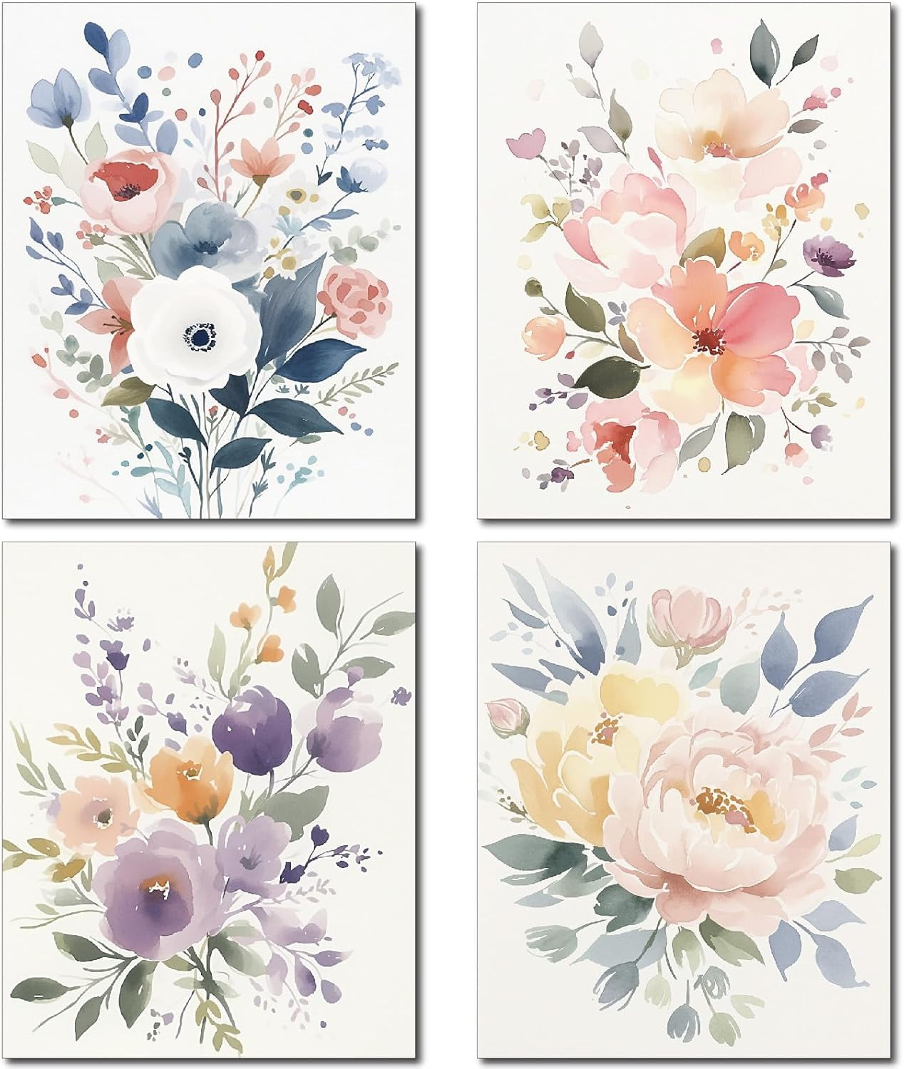 Wall Art Sets of 4: 4-Piece Wall Decor | Walmart - Walmart.com