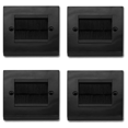 4Pcs Flush Brush Wall Plate Brush Single 1 Gang Wall Outlet Cable Entry
