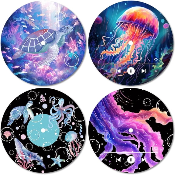 4Pcs Foam Discs Home Display Decorations Turtle 295mm Hole: 15mm creative