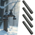 thumbnail image 1 of 4Pcs Foam Insulating Foam Pipe Covers,Pre Slit Foam Pipe Covers for Spigot,Winter Outside Pipes,Water Heater Pipes Freeze Protection,Insulation Tubing Water Foam Covers for Outdoor Winter Pipe,Black, 1 of 8