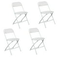thumbnail image 1 of 4Pcs Folding Chairs, Injection Plastic Folding Chair with 350LBS Capacity, Portable Event Chair for Events Office Wedding Party Rental Picnic Patio, White, 1 of 9