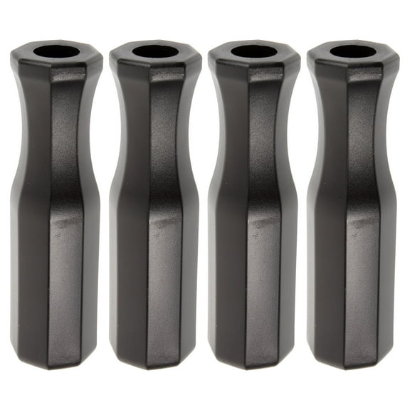 LIOOBO 4Pcs Foosball Parts Black Plastic Handles for Table Football Machine Accessory for Fan Gear