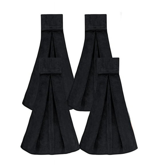 4Pcs Football Towel Highly Absorbent Quarterback Towel, Soft Softball Hand Towels for Pitchers Sport Golf Black