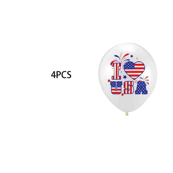 4Pcs Fourth Of July Balloons Decorative Balloons For Independence Day Celebrations Balloons For Festive Events