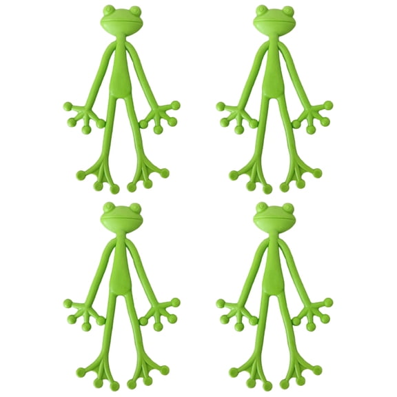 4Pcs Frogs Plant Stand Green Frogs Plant Support Cute Frogs Flower Pot Stand Plant Climbing Clips Multipurpose