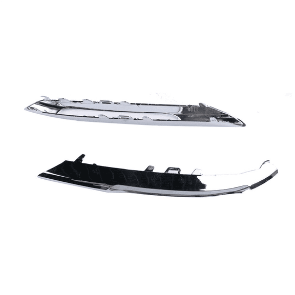 4Pcs Front Bumper Fog Light Grille Chrome Trim Molding Left Right for W212 09-12 2128851574 2128851674