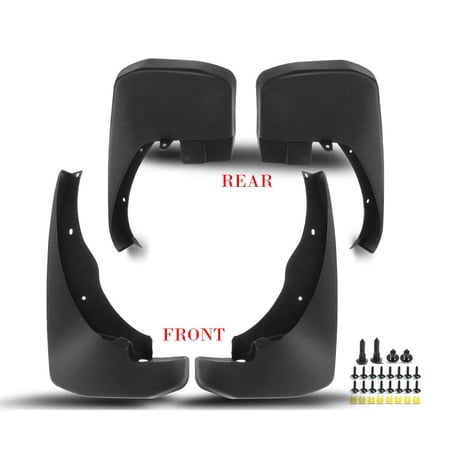 4Pcs Front & Rear Mudfaps Splash Guards Fenders For Nissan 05-16 Frontier Pickup