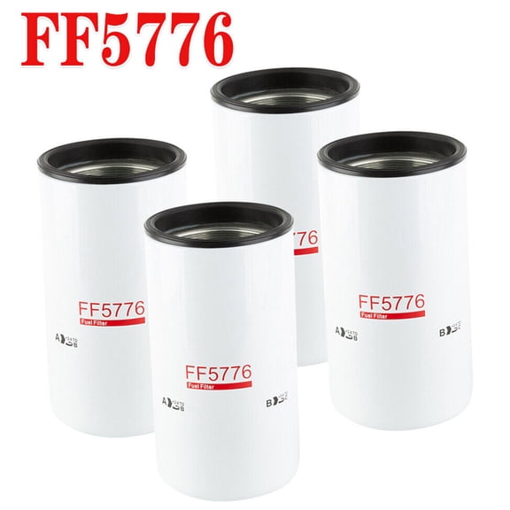 4Pcs Fuel Filter FF5776, 2893612 Replacement Oil Change Kit For Cummins ISX