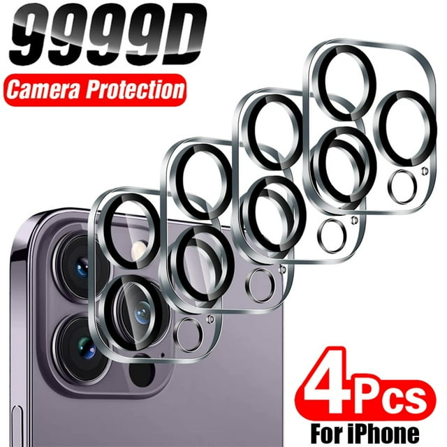 4Pcs Full Cover Protective Glass For iPhone 11 12 13 Pro Max Camera