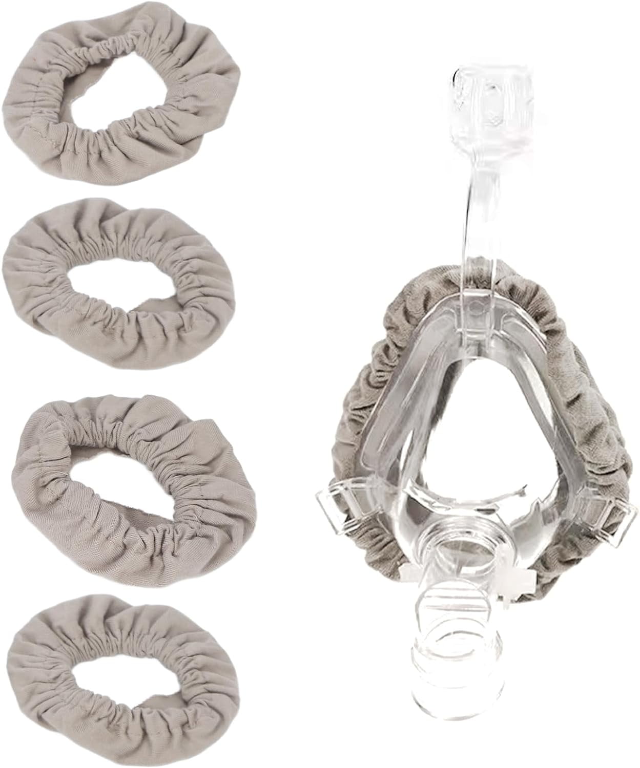 4Pcs Full Face CPAP Mask Liners, Washable Reusable CPAP Masks Cushion