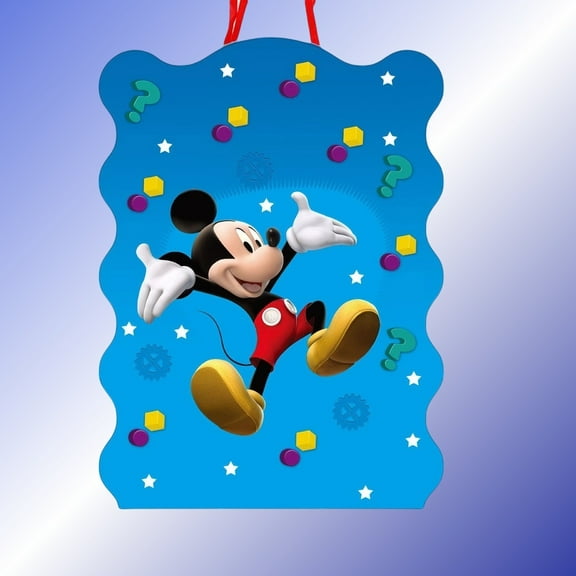  4Pcs Fun Mickey Anime Pull String Piata Toy for Kids | Candy-Filled Birthday Party Game - No Bats, Just Pull! Safe & Easy Pinata Opening