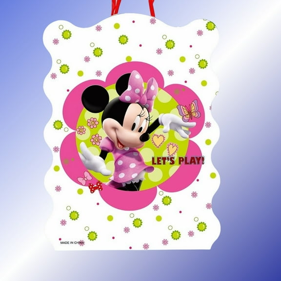  4Pcs Fun Minnie Mickey Anime Pull String Piata Toy for Kids | Candy-Filled Birthday Party Game - No Bats, Just Pull! Safe & Easy Pinata Opening