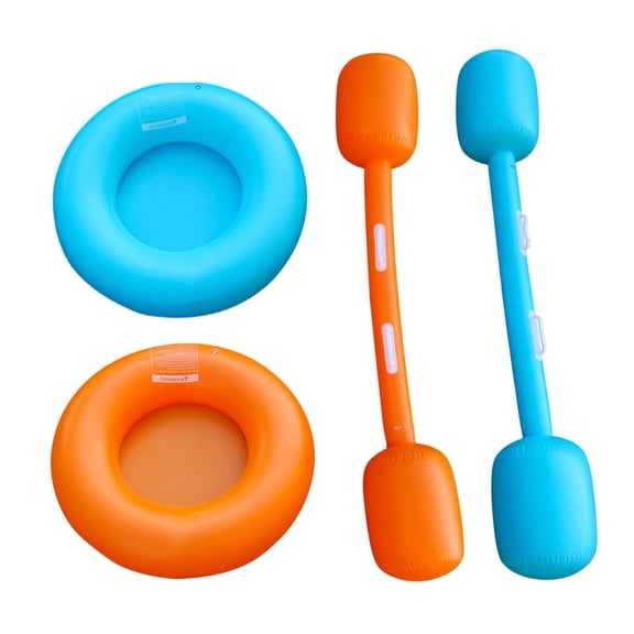 4Pcs Fun Pool Toys Floating Fun Inflatable Row Toys | Pool Party Games for Family Water Activities Summer Outdoor Lake River Beach Backyard Swimming Sports