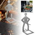 thumbnail image 1 of 4Pcs Funny Hot Dog Holder and Sausage Stand-Hot Dog Grill Holder Man-Standing Man Sausage Barbecue Rack-Portable Reusable Stainless Steel Hotdog and Sausage Roaster for Camping, Spring Trip, 1 of 6