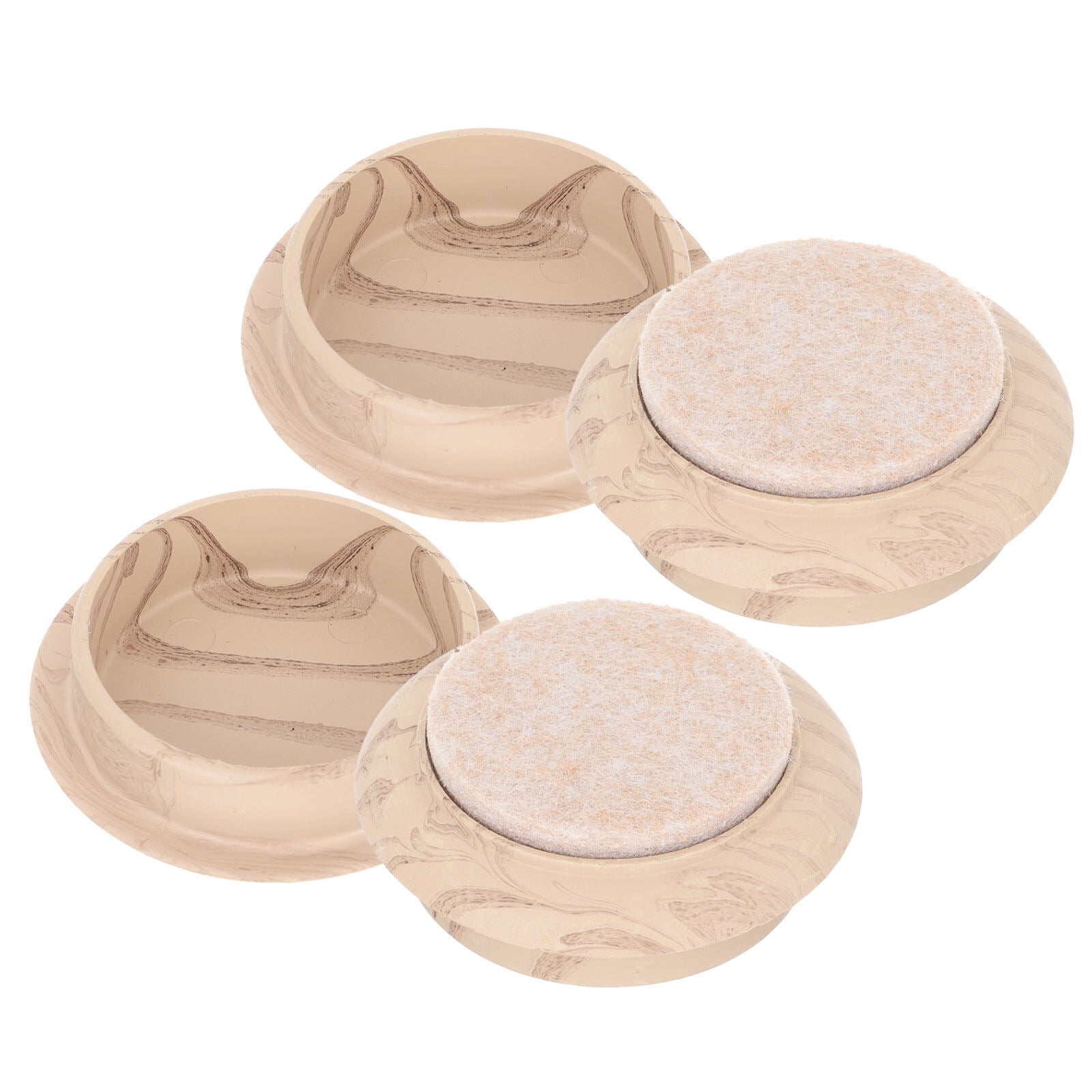 4Pcs Furniture Coasters Furniture Caster Cups Bed Stoppers Round