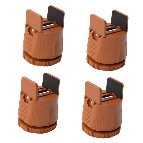 4Pcs Furniture Heightening Foot Pad Adjustable Furniture Leg Risers Bed Foot Pad with Clamp Easy to Installation