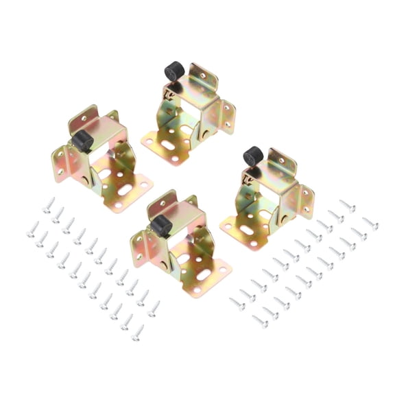 4Pcs Furniture Hinge Locking Folding Table Chair Leg Brackets Cabinet Hinges Self Lock Foldable Hinges Furniture Hardware