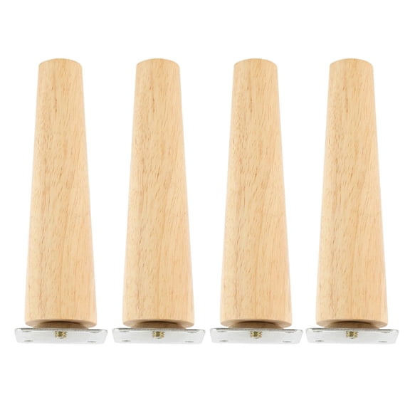 4Pcs Furniture Legs Solid Wood Sofa Table TV Cabinet Support Stabilize Feet Non-slip Tea table Wardrobe Oblique/Straight