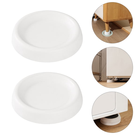 4Pcs Furniture Pad White Washing Machine Lifting Accessory with Anti Skid Feature