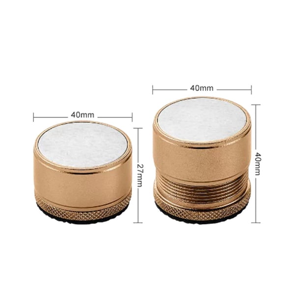 4Pcs Furniture Risers Bed Feet Furniture Feet Non-Slip Bed Furniture Risers Gold Smile Home