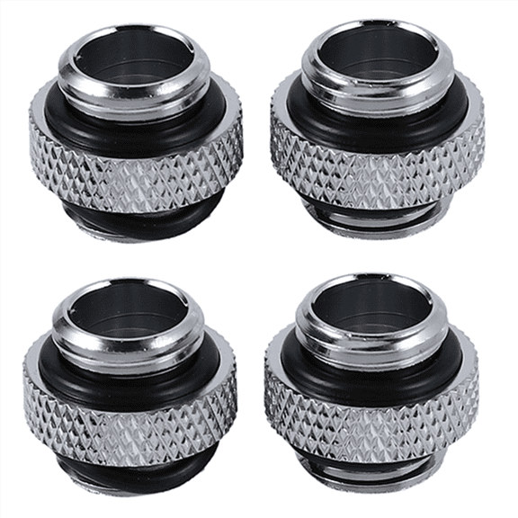 4Pcs G1/4 External Thread Male to Male Water Cooling Rotary Fitting Adapter Water Cooling Connector Radiator Components