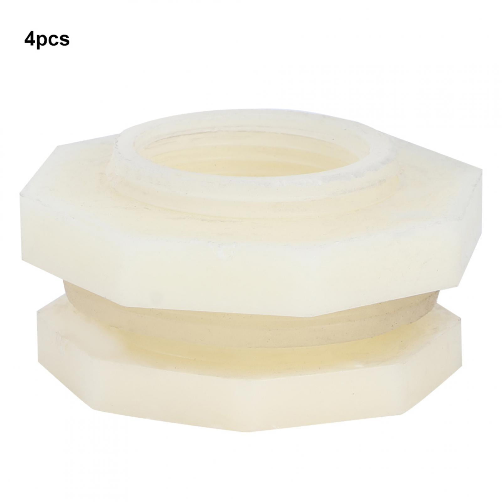 4Pcs G1 DN25 Water Tanks Bulkhead Fitting Adapter Farm Aquariums Fish