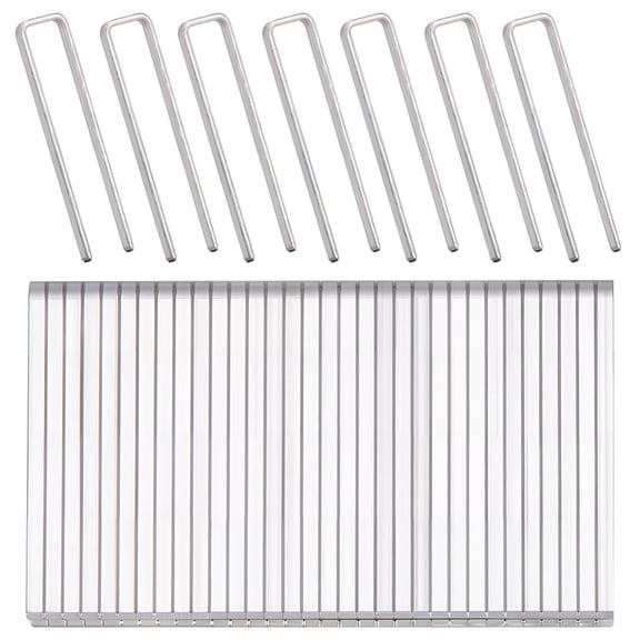 4Pcs Galvanized Iron Shutter Fasteners for Shutters Replacement Platinum 21x5mm