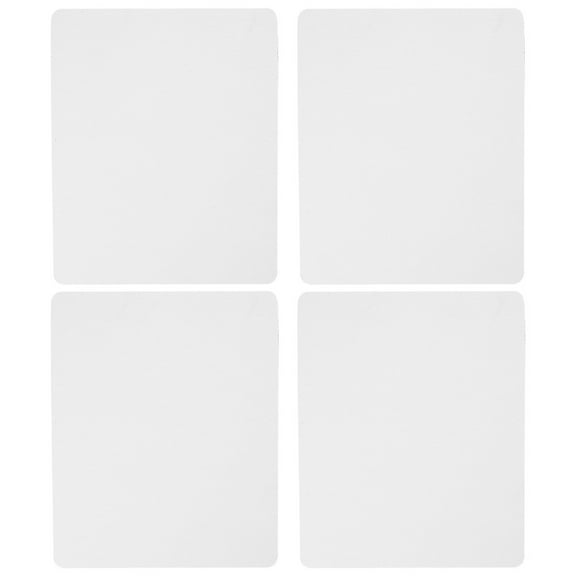 4 Pcs Sublimation Blank Articles Mouse Pad for Computer Non Slip Gaming White
