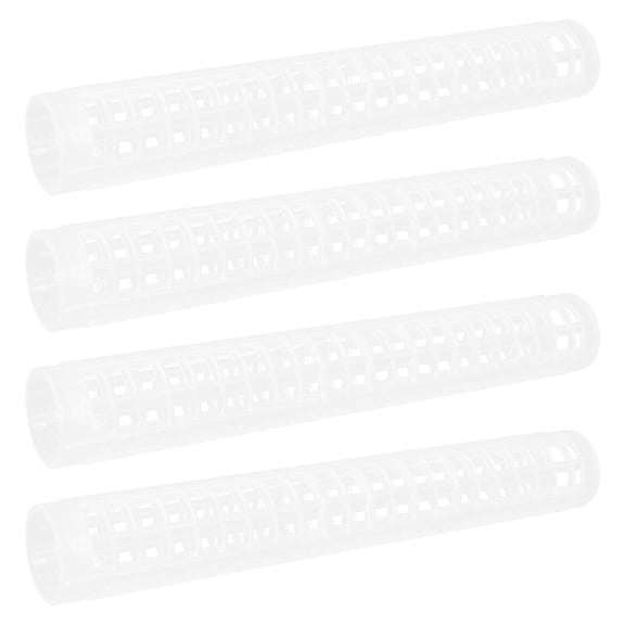 4Pcs Garden Plant Climbing Column White Plastic Moss Pole for Vertical Plant Growth