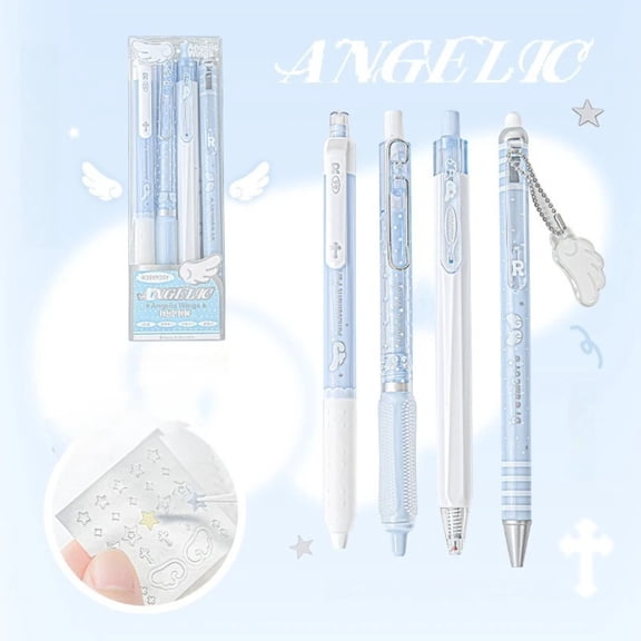 4Pcs Gel Pens,0.5mm Quick Dry Black Ink,Fine Point Smooth Writing Penudent Specific Neutral Pen