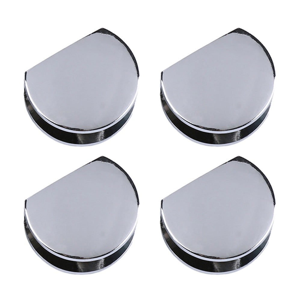 4Pcs Glass Clamp Bathroom Mirror Clips Zinc Alloy Clip for 612mm Furniture Hardware Glass Shelf ...