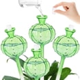 thumbnail image 1 of Rirool 4 Pcs Plant Watering Globes, 140ml Automatic Glass Watering Bulbs, Cactus Shaped Self Watering Device for Indoor Outdoor Plants, Garden Patio Decorative Green, 1 of 7