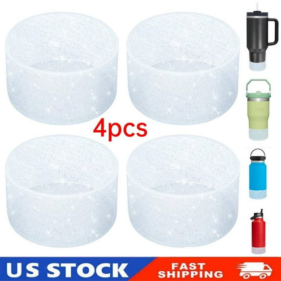 4Pcs Glitter Silicone Boot for Stanley 40 oz Tumbler &Stanley H2.0 30oz Protecto