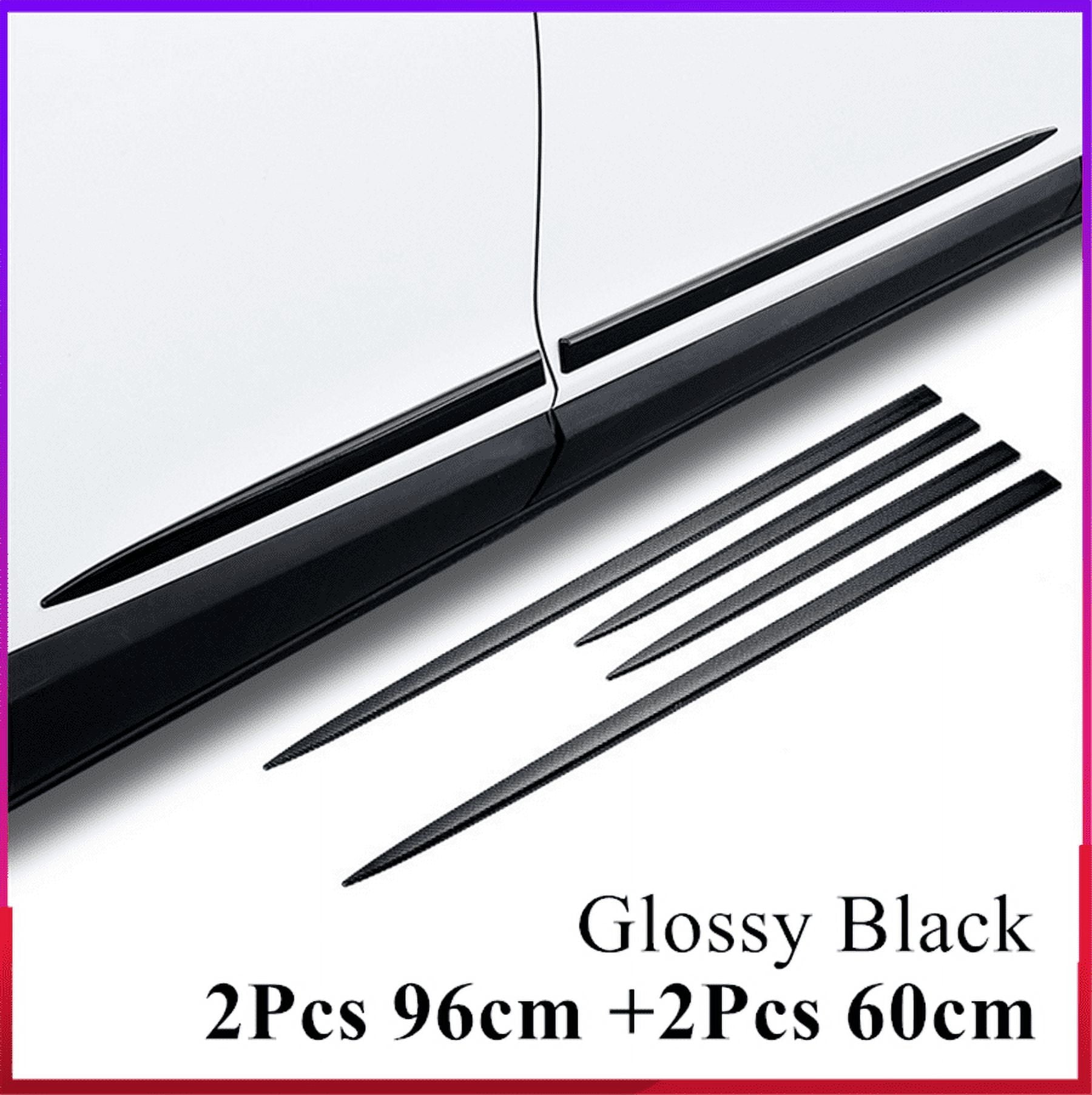 4x Carbon Fiber Look ABS Car Side Skirt Door Line Sill Garnish Body 4x Carbon Fiber Look ABS Car Side Skirt Door Line Sill Garnish Body