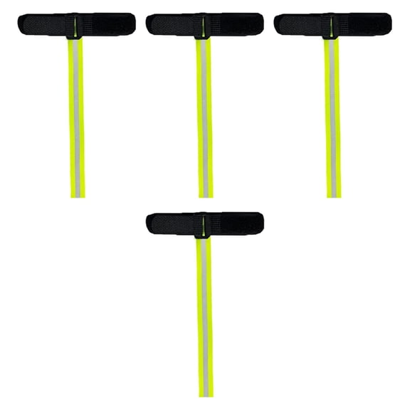 4Pcs Glove Strap Leash Reflective Anti Lost Work Glove Holders Wrist Straps Handcuffs for Climbing, Skiing, Firefighting, Winter